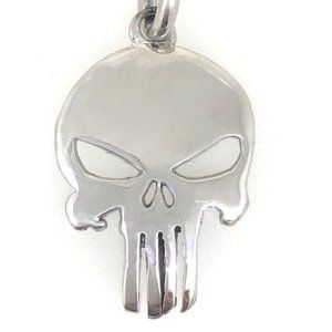 NWT Sterling .925 Punisher skull pendant handmade